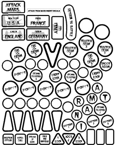 Attack from Mars Insert Decals