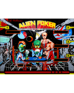 Alien Poker Backglass
