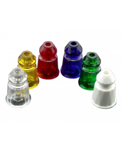 Star Post Faceted White C-11561