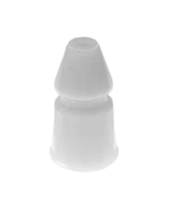 Star Post Faceted White