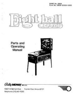 Eight Ball Champ Manual