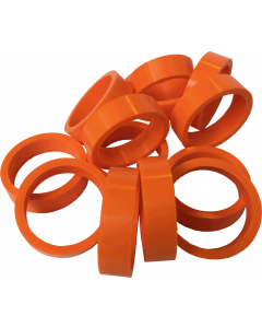 Silicone Flipper Rubber 1 1/2" x 1/2" Oranje