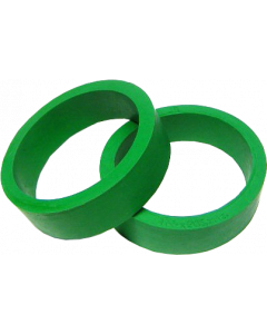 Flipper Rubber 1 1/2" x 1/2" Groen