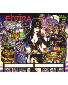 Elvira and the Party Monsters Backglass