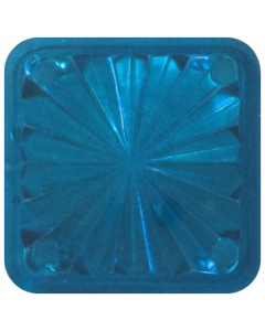 Vierkante 1" Starburst Insert Blue