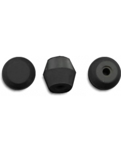 Rubber Post Cap 38-6543 Zwart