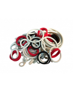 100 x Witte Rubber Rings 1-1/2" 