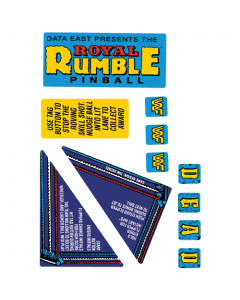 WWF Royal Rumble Apron Decal Set