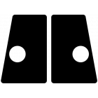 Flipper Button Cabinet Protectors Zwart