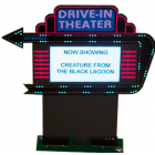 Creature from the Black Lagoon drive-in movie sign