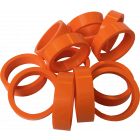 Silicone Flipper Rubber 1 1/2" x 1/2" Oranje