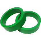 Flipper Rubber 1 1/2" x 1/2" Groen