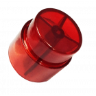 Flipper Button Transparant Rood C-905