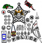 Police Force Insert Decals 