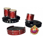 Guns N’ Roses Sculpted Drum Set Pop Bumper Covers by The Art of Pinball