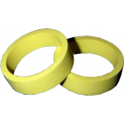 Flipper Rubber 1 1/2" x 1/2" Geel